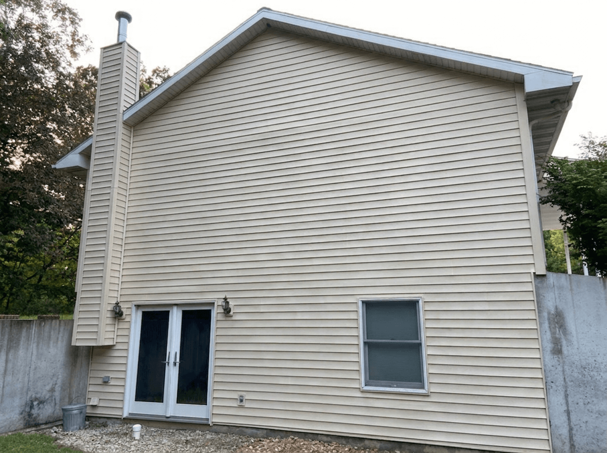 Clean, restored home siding after Bin Bros soft washing in Elmhurst, IL